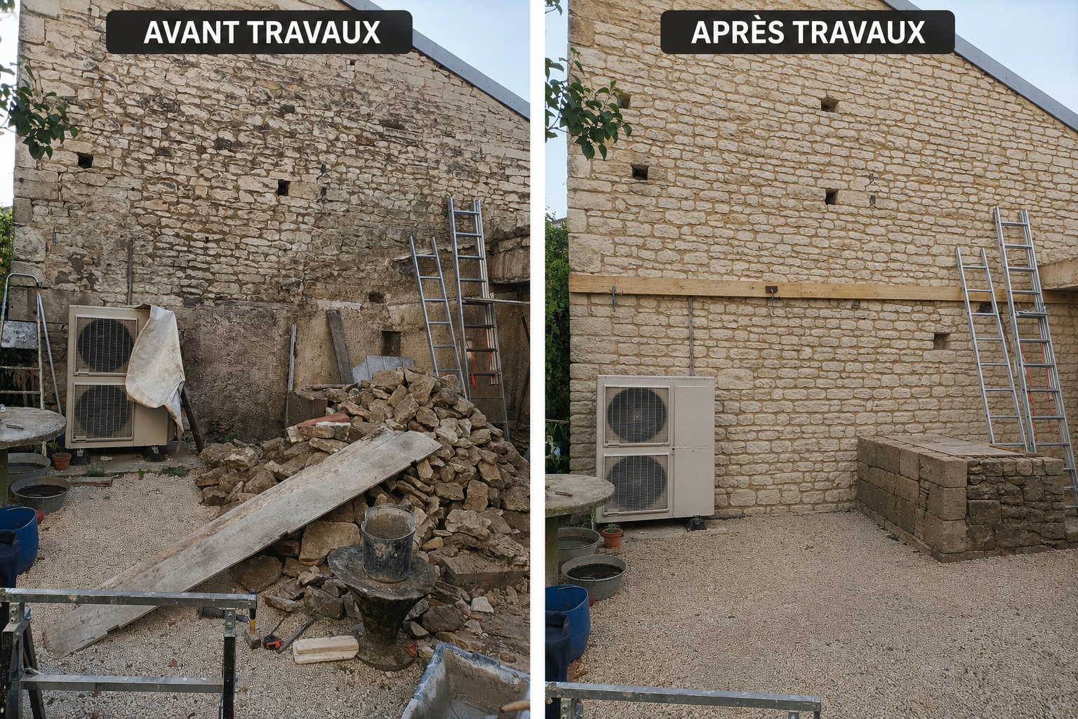 Photo de travaux de maconnerie